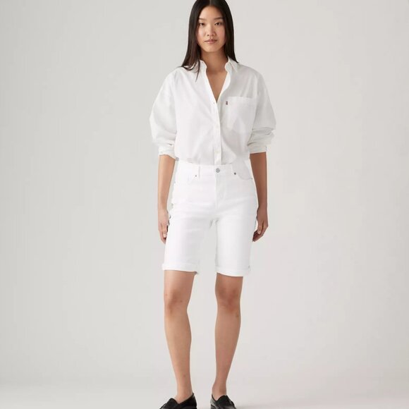 Levi's Pants - Levi's NWT White Denim Bermuda Shorts sz14